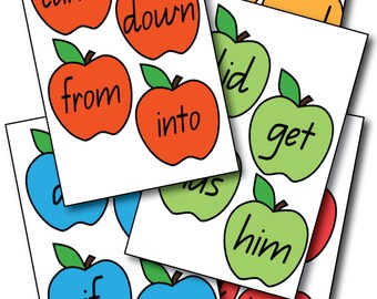 Apple Tree Sight Words - Printable