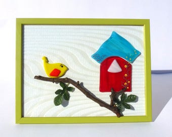 Picture frame Green Apple fusing nature scene