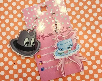 Orecchini Johnny e Alice DOUBLE SIDED da 2"