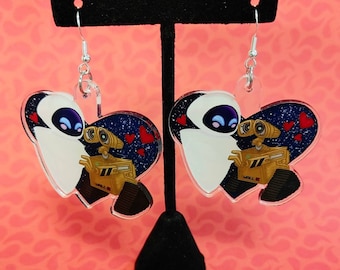 PRE-ORDINA orecchini Robots in Love da 2"