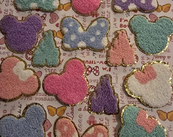 Pastel Minnie Iron On Patch