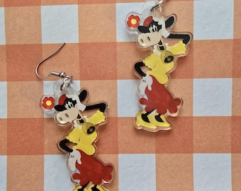 Miss Clara Bell Cow Earrings