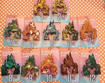 Alcohol Ink Resin Mickey Castles