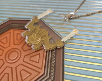 Layered Acrylic Haunted Mansion Ceiling Necklace