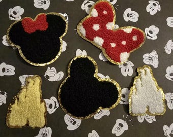 Mickey and Minnie Iron On Patch