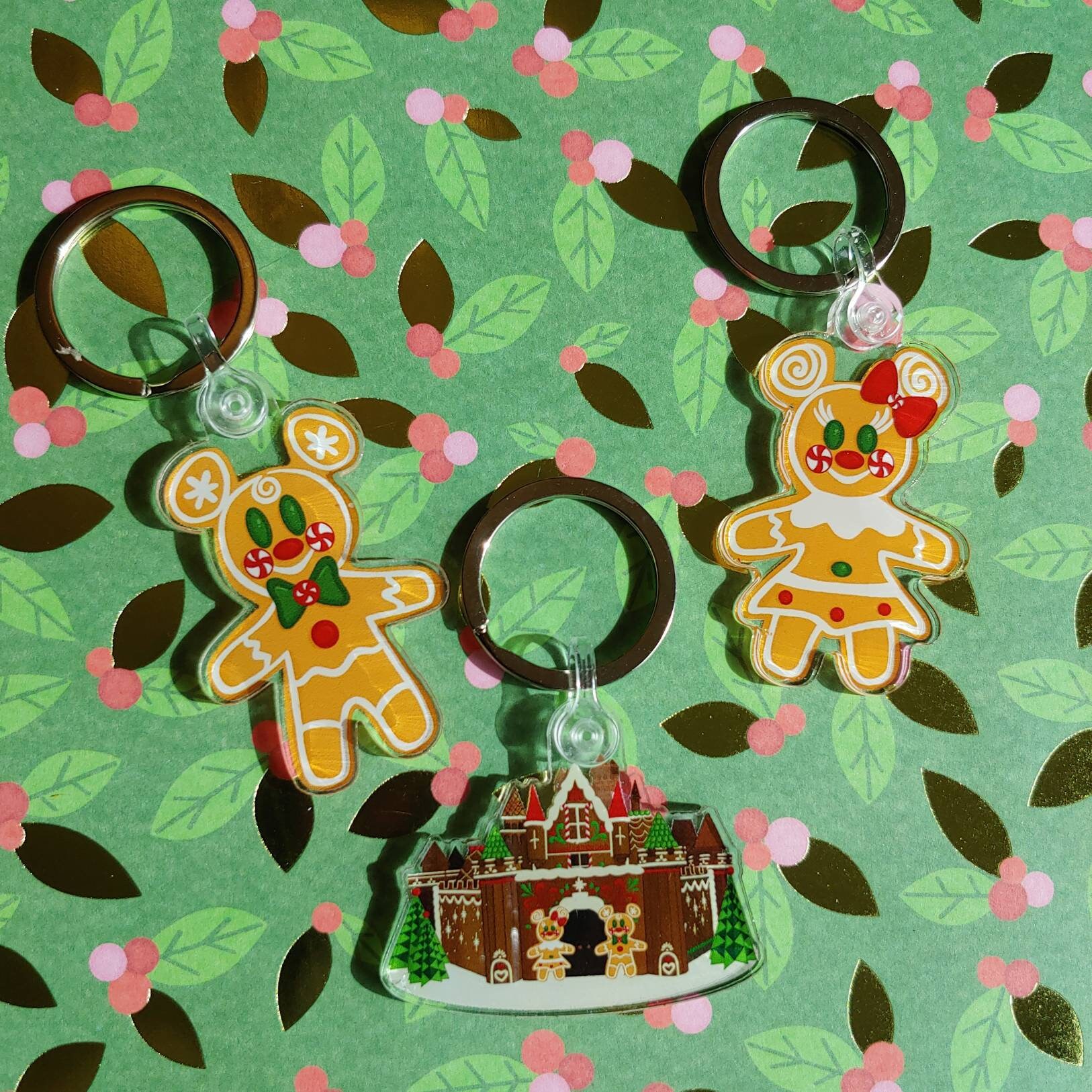 Gingerbread Keychain Etsy