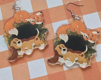 Fox and the Hound Earrings
