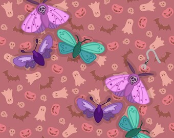 PRE ORDER 2" pastel Moth Dangly Earring Set