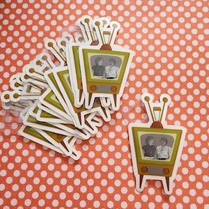 3&quot; Clear Lucy and Ethel Tv Stickers