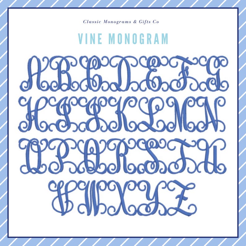 Blue Toile Wreath Sash | Classic Embroidered Personalized | Monogrammed | Housewarming | Wedding Bridal Baby Shower | Vintage Vine Monogram bild 12