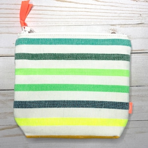 Bolsa de playa impermeable de color verde amarillo / Cartera con cremallera / Neceser pequeño para artículos húmedos / Bolsa de protección solar para teléfono, viajes, piscina, cumpleaños, novia, neón con cremallera