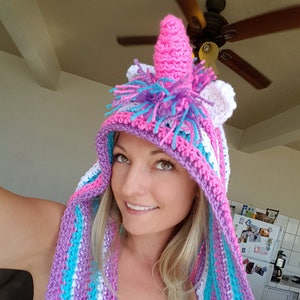 Unicorn Hood, Unicorn Scarf, Halloween, READY TO SHIP