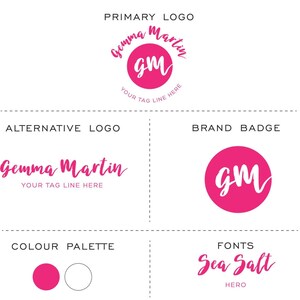 Pink Logo Design | Photography Branding Set | Professional Logo