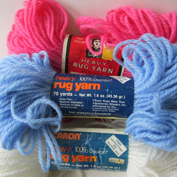 Aunt Lydia's / Caron Rug Yarn Skeins - Choose Your Color & Quantity - New, Old Stock - Perfect for Rugmaking, Macrame, Crafts, More!