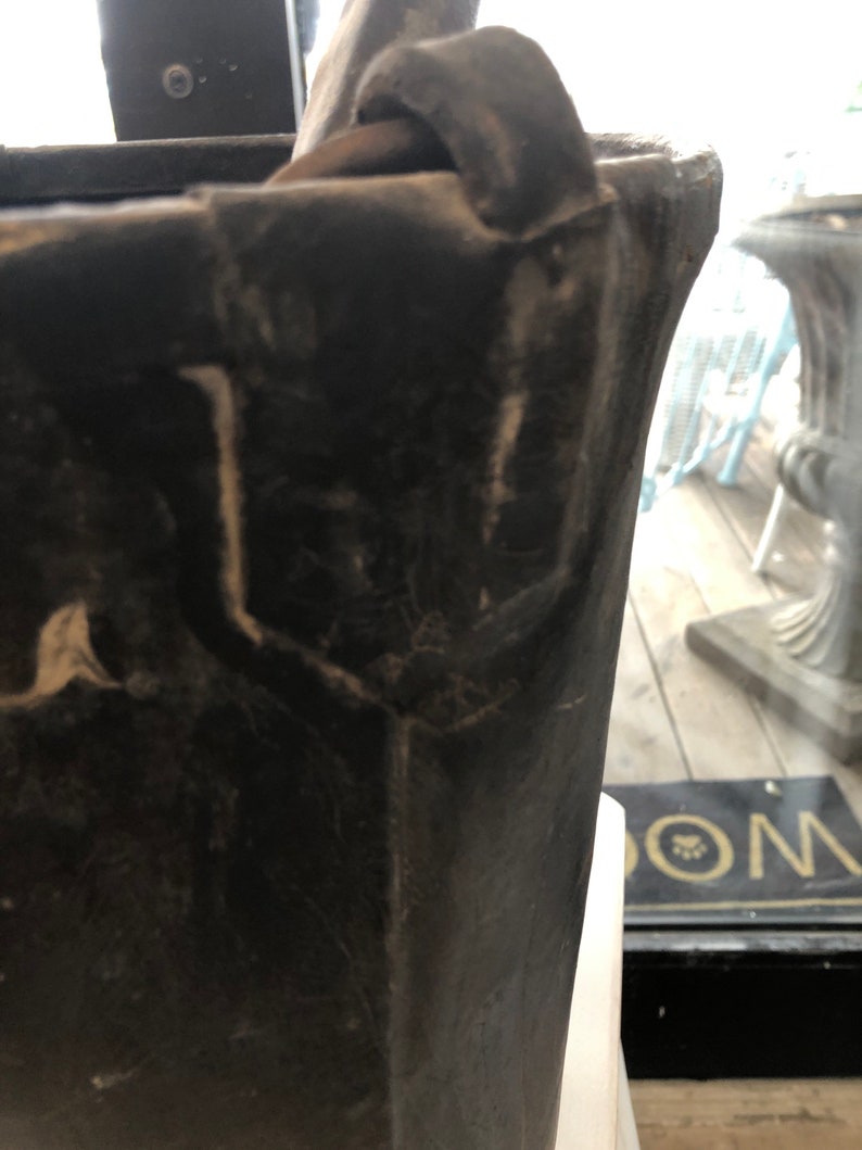 Antique Leather Firemans Bucket Circa 1800s, Antique Firemen