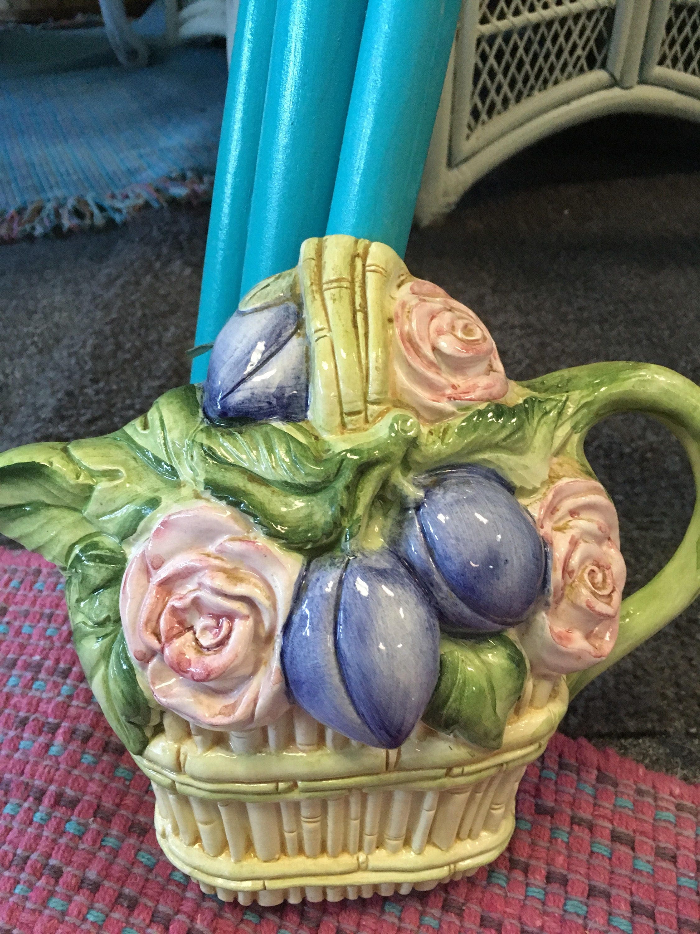 Vintage Wall Decor, Vintage Ceramic Kitchen Decor, Ceramic Pottery ...