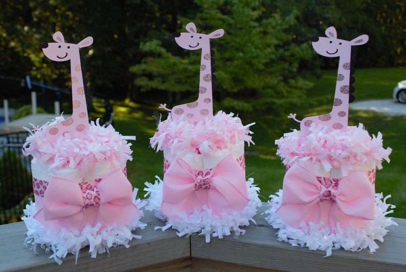 Giraffe Diaper Cake Giraffe Baby Shower Baby Shower Etsy