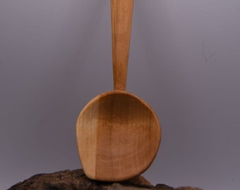 Eating Spoon, Dessert Spoon, made of Hand-Carved Cherry Wood - 7 Inches - Hand-Made, Sustainably Sourced