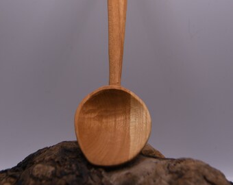 Eating Spoon, Dessert Spoon, made of Hand-Carved Birch Wood - 7 Inches - Hand-Made, Sustainably Sourced