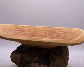 Trinket Bowl, Snack Bowl - Hand Carved Sweet Chestnut Wood