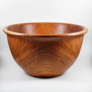 Hand turned cherry wood bowl