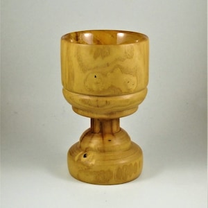 Hand turned mulberry goblet