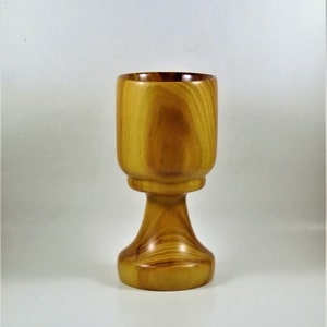 Hand turned osage orange goblet