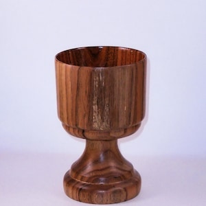 Hand turned butternut goblet