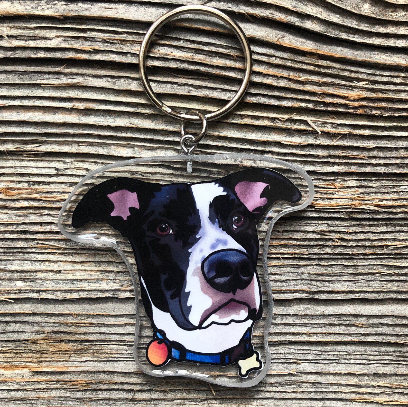 Custom Dog Keychain HEAD ONLY / Personalized Dog Keychain / Etsy