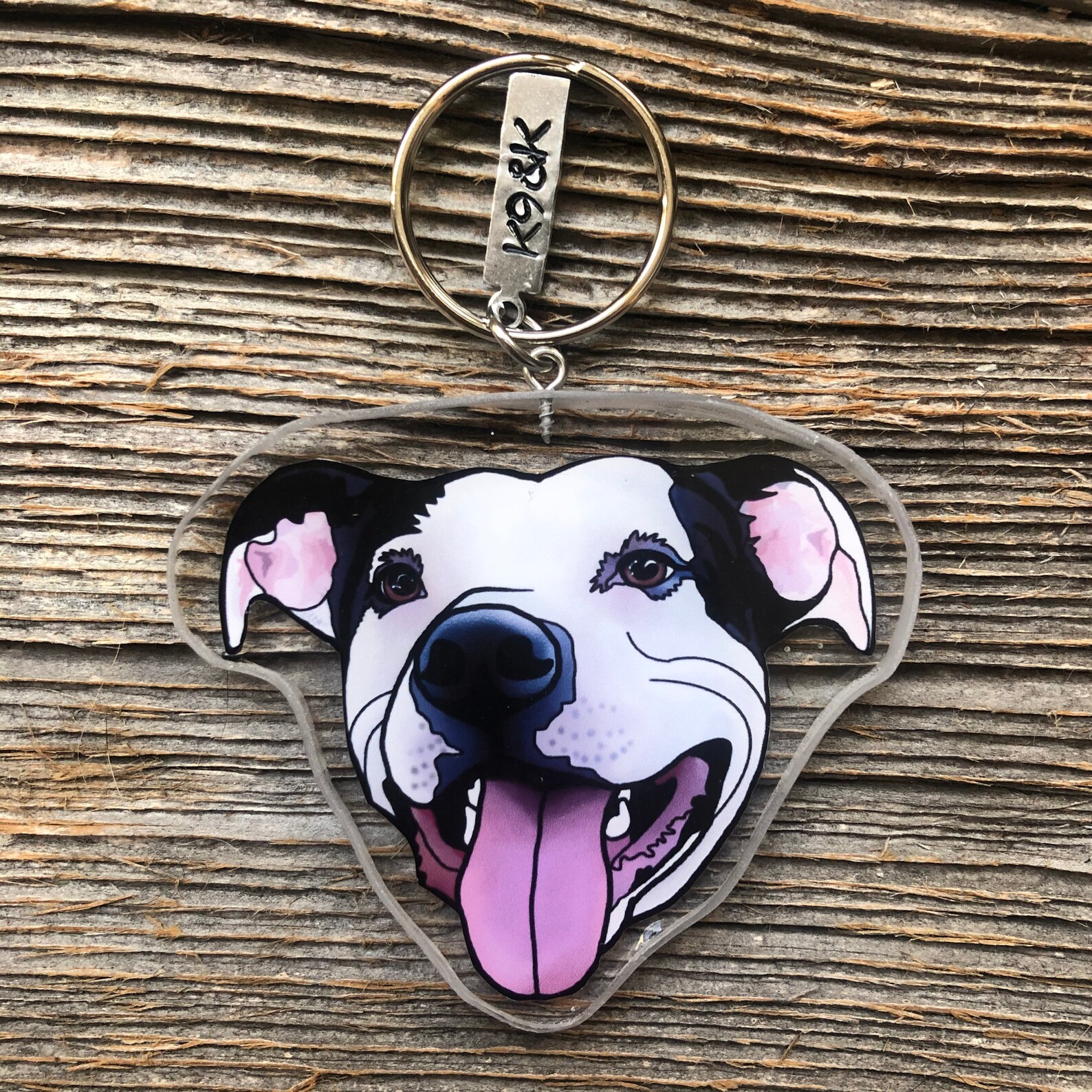 Custom Dog Keychain HEAD ONLY / Personalized Dog Keychain / Etsy