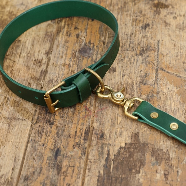 Leather Dog Collars Etsy UK