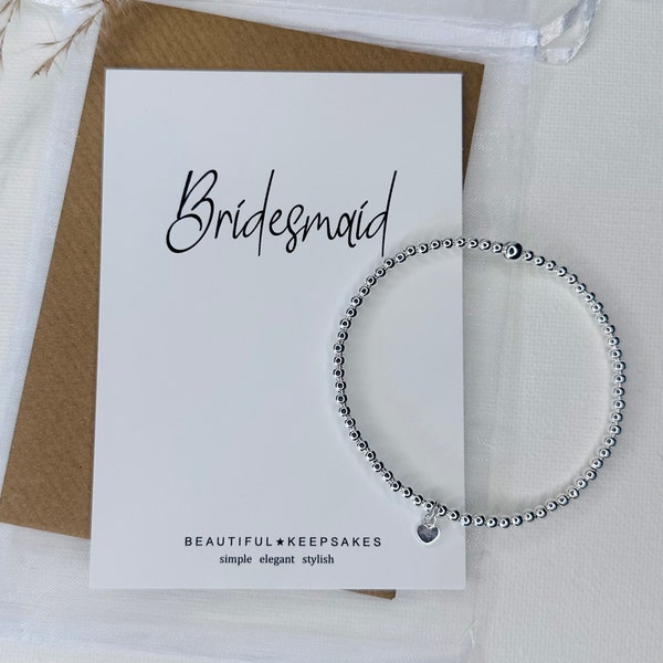 Bridesmaid Gift Bracelet l Bridesmaid Proposal | Bridesmaid Bracelet Silver | Will you be my Bridesmaid?| Bridesmaid Jewellery