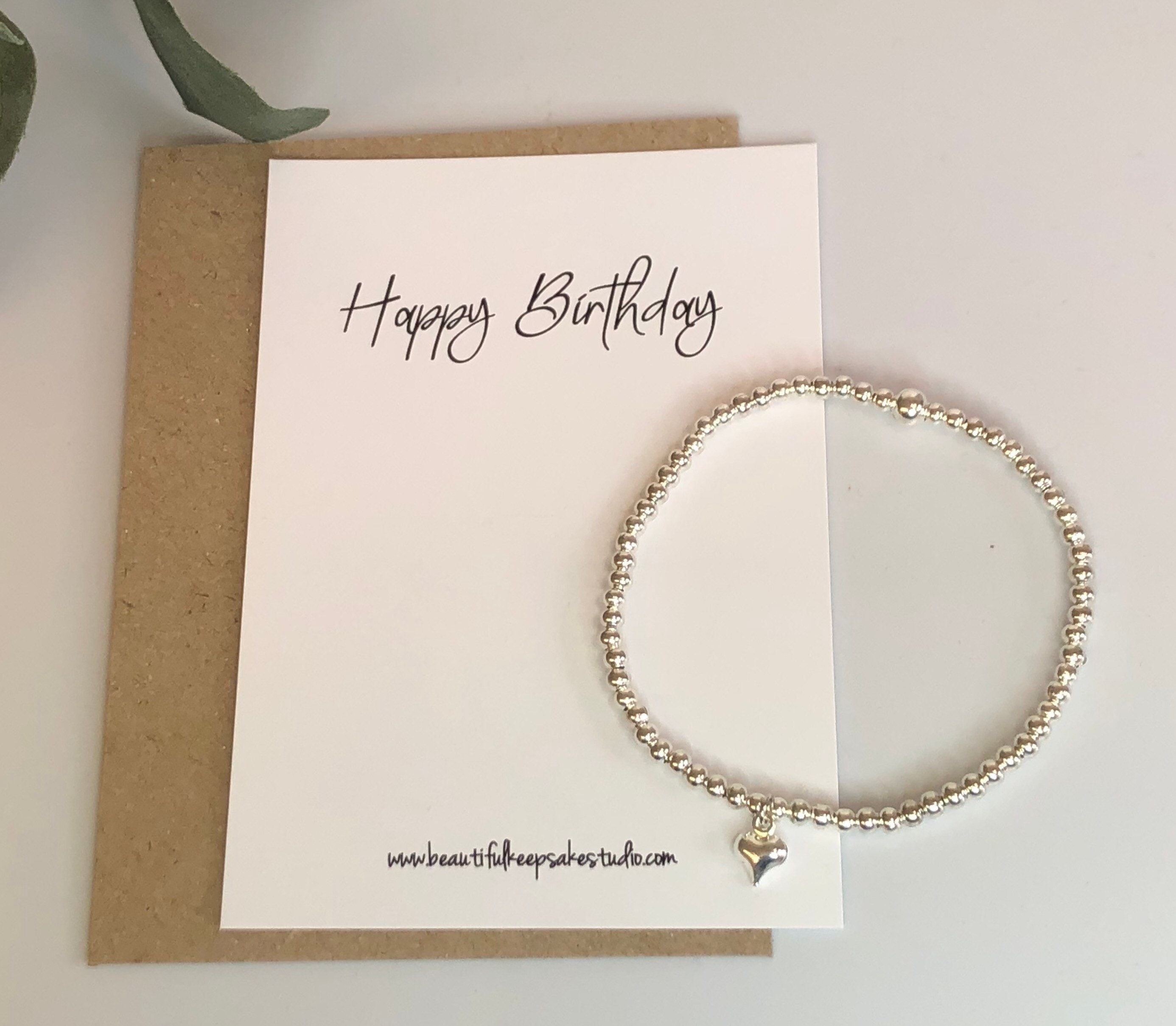 Happy Birthday Letterbox Gift Bracelets for Women Beaded - Etsy UK