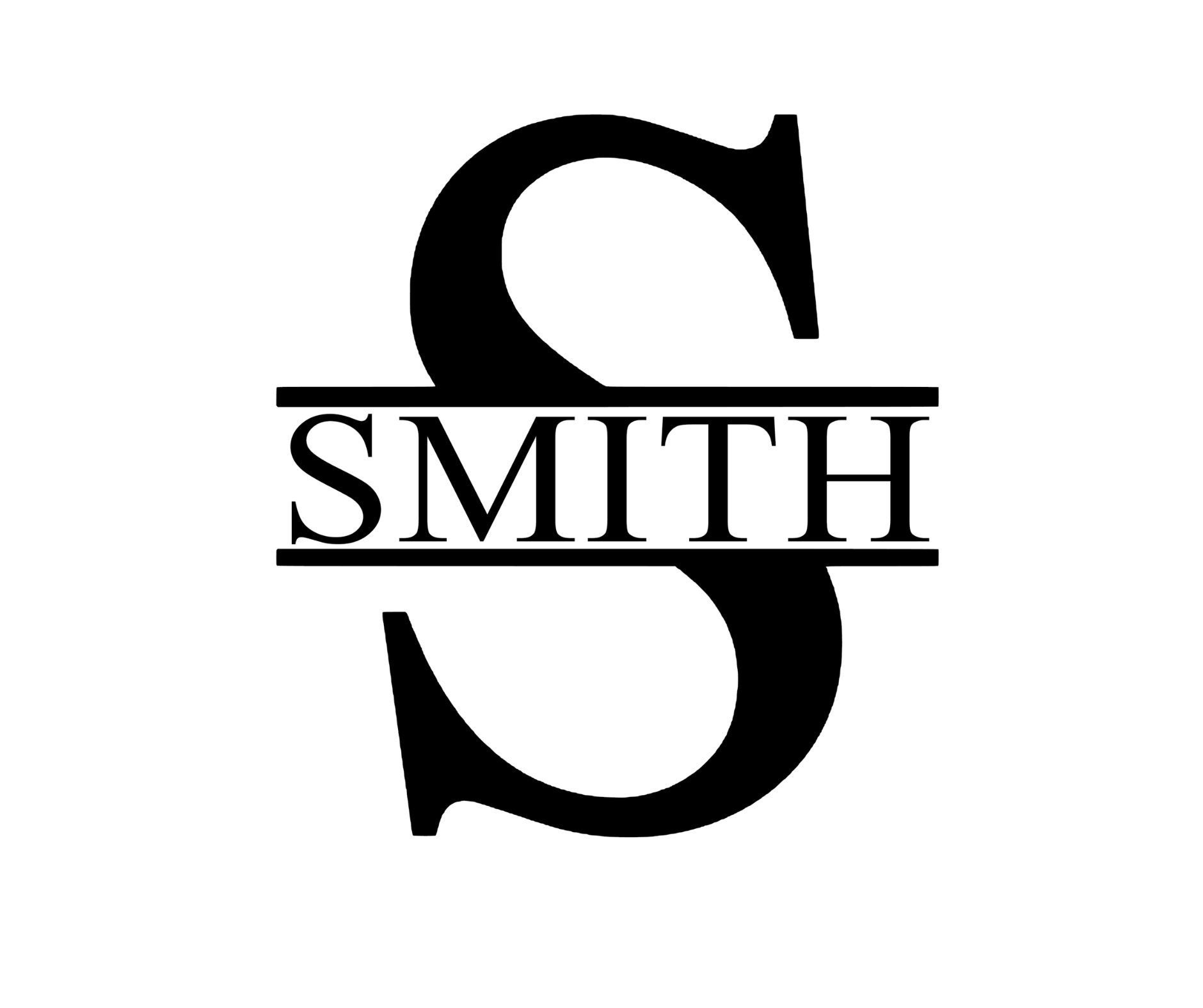 Wooden Monogram Last Name Etsy