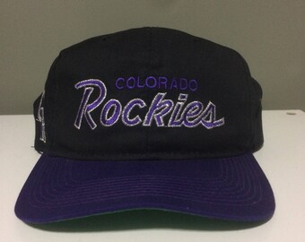 Colorado Rockies vintage snapback script sports specialties