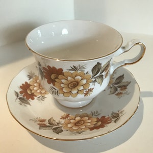 Vintage Queen Anne Tea/Coffee Cup with Saucer - 1950&#39;s