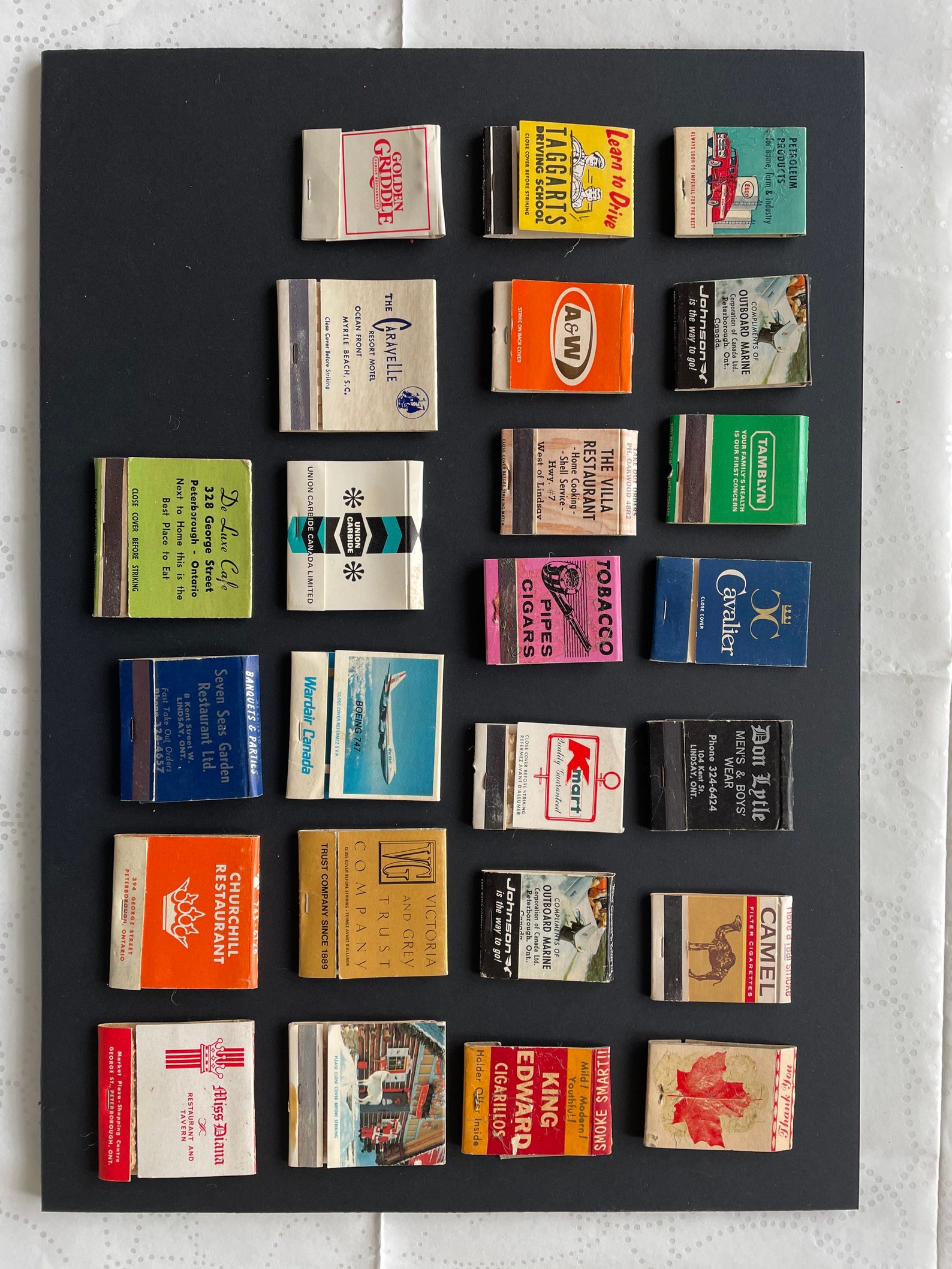 Vintage matchbooks collection Etsy