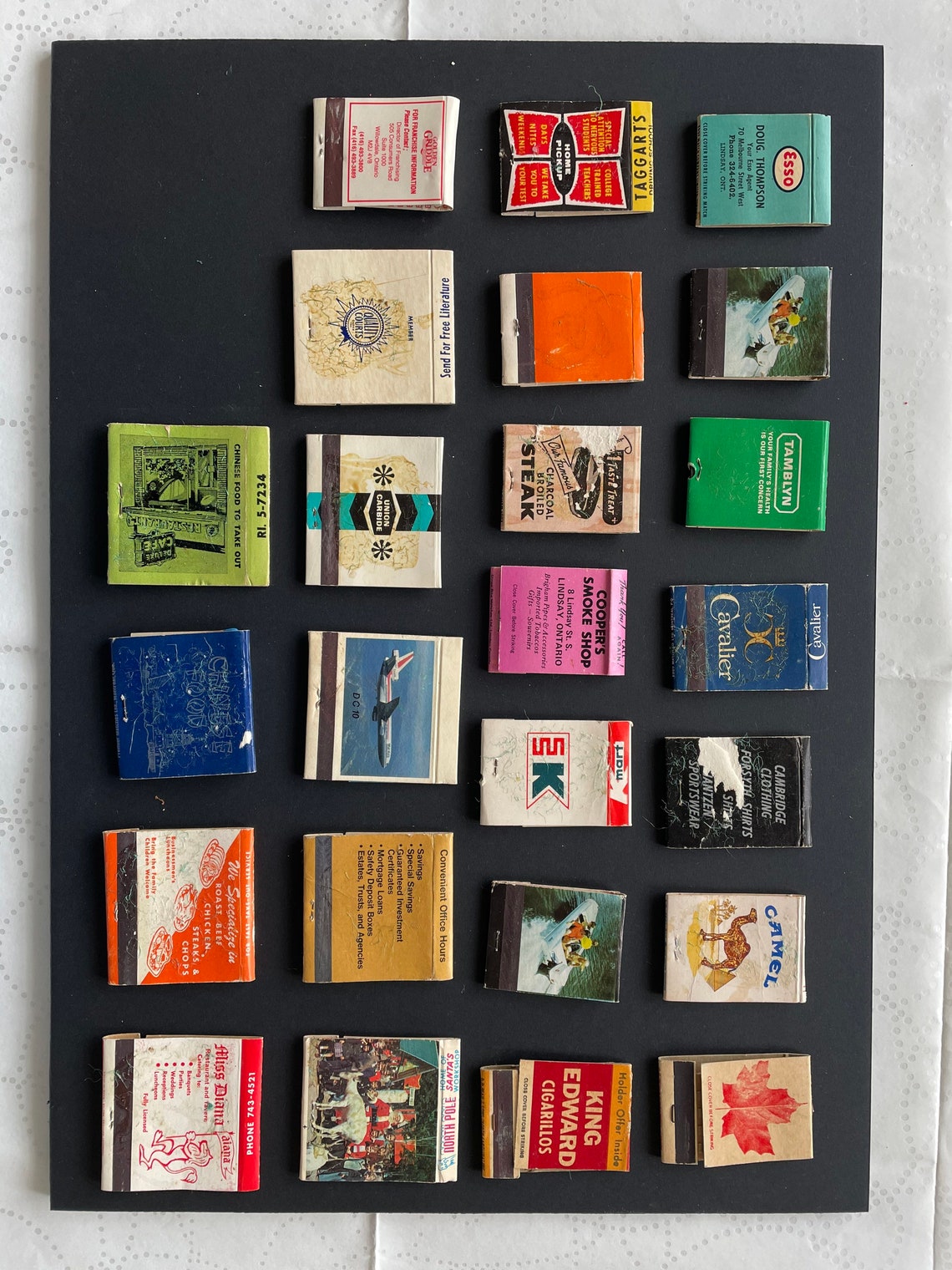 Vintage matchbooks collection Etsy