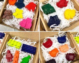 Handmade Crayons in fun shapes