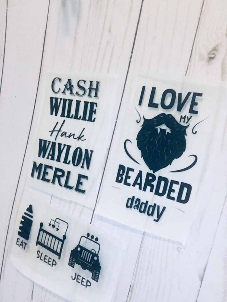 Custom Iron On Heat Transfer Vinyl Decals Etsy