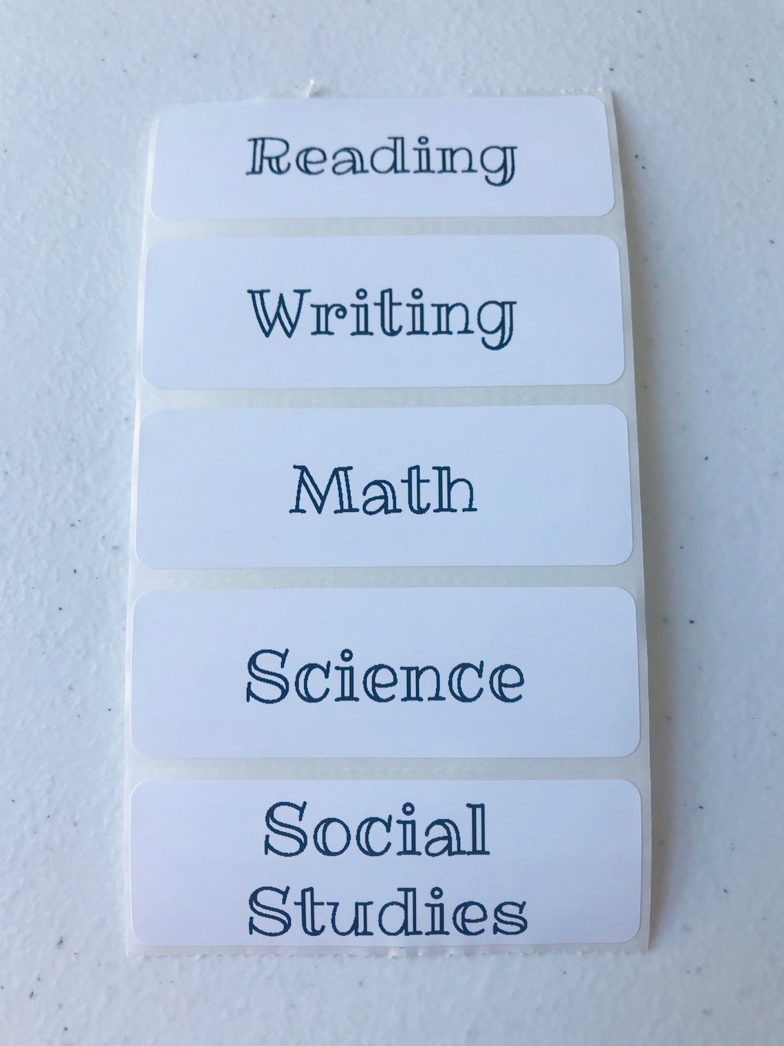 School Subject Labels Notebook Labels Waterproof Labels Etsy
