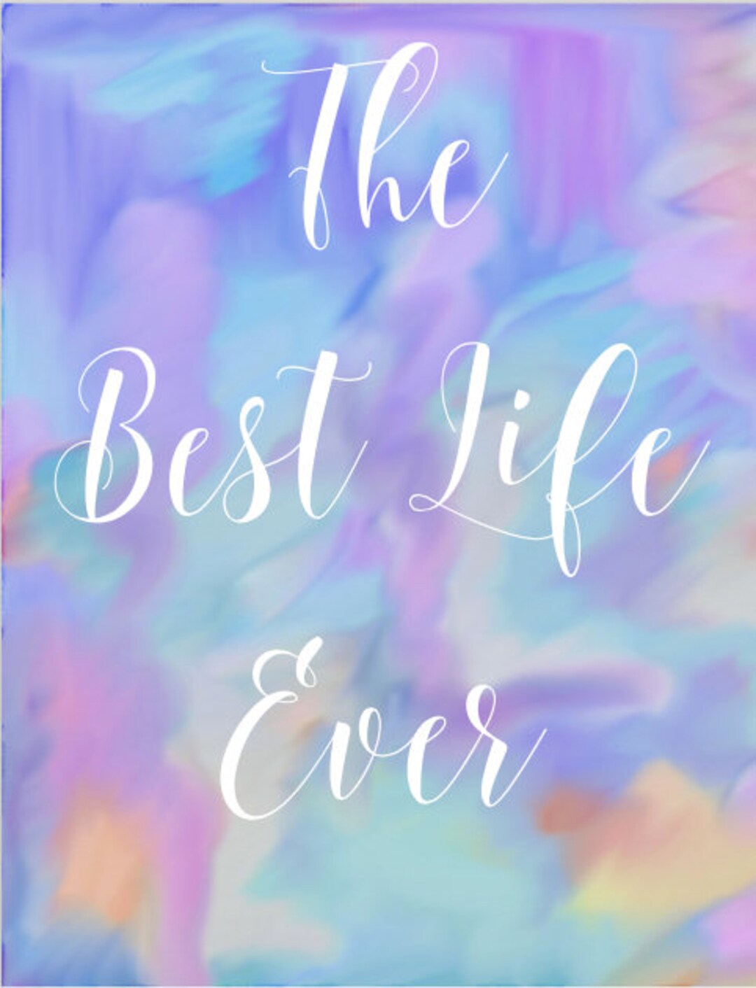 PRINTABLE JW Best Life Ever Watercolor Art Print Digital - Etsy