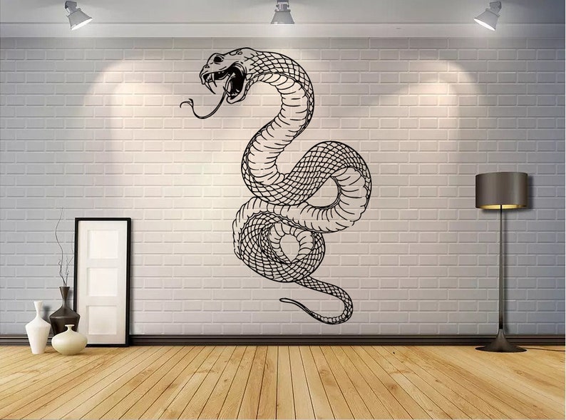 Stickers,Dragon Nursery Decor Art Housewares GF258 Japan,Samurai Decal,Sticker East Vinyl Decal Kids Room,Snake,Wall Art,Mangu