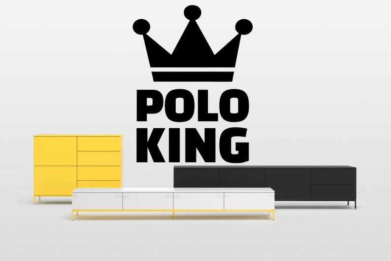 Sports wall decal Logo,Polo player Polo decals Decal Sticker Vinyl Room Decor Art Decor Polo King Polo wall mural UF60 Mural
