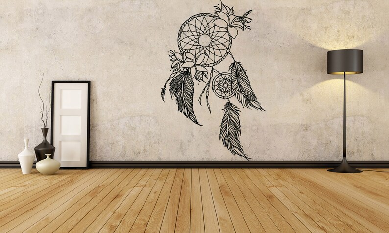 Room Dreamcatcher Vinyl Decal Nursery Decor Sleep Made In USA Dreamcatcher Decal Dream Dreamcatcher Stiker Nursery GF267