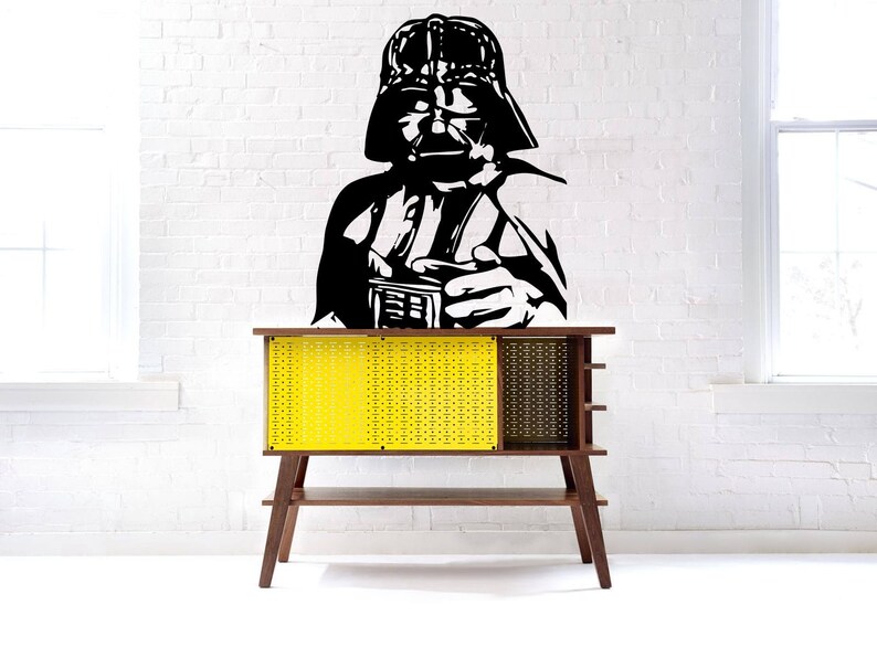 Star Wars Sticker Darth Vader Decal Darth Vader Helmet Logo Vinyl Mural Wall Art Home Decal Bedroom Decal Dorm Decor Room Decal O124