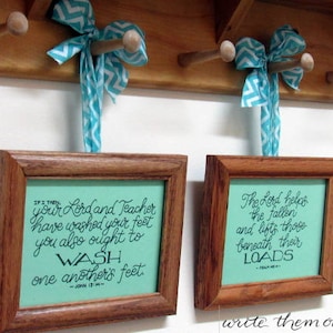 Laundry Bible Verses, Laundry Room Signs, John 13 14 and Psalm 145:14 ...