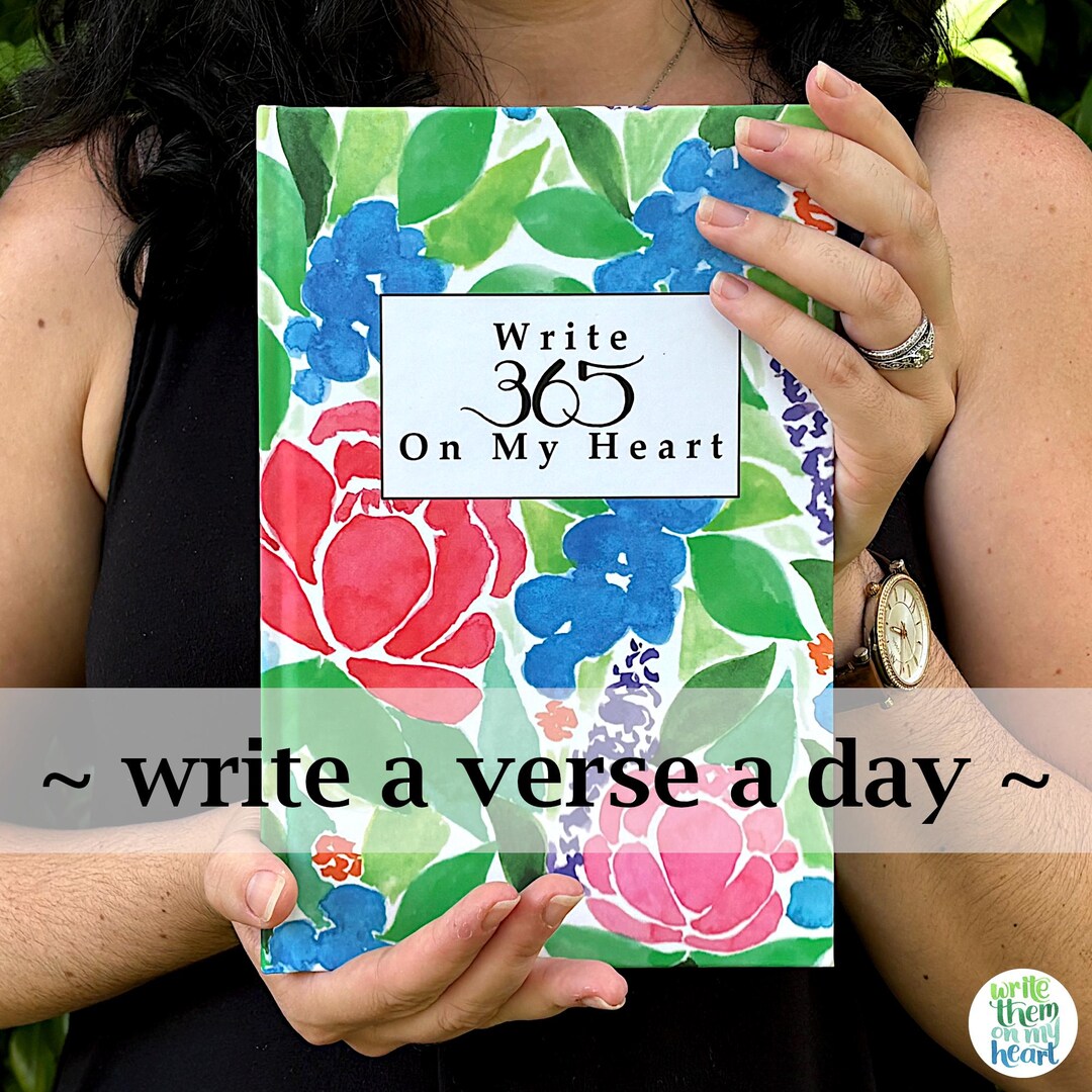 365 Day Bible Verse Journal, Scripture Writing Journal, Write a Verse a ...