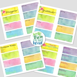 Christian Planner Printable, Faith Weekly Planner Undated Horizontal ...