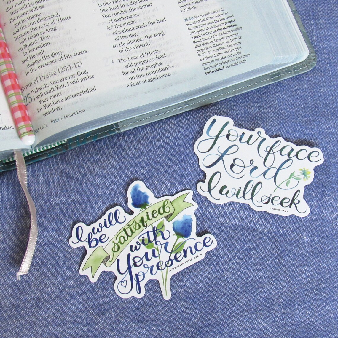 Bible Verse Set Christian Faith Gift Etsy